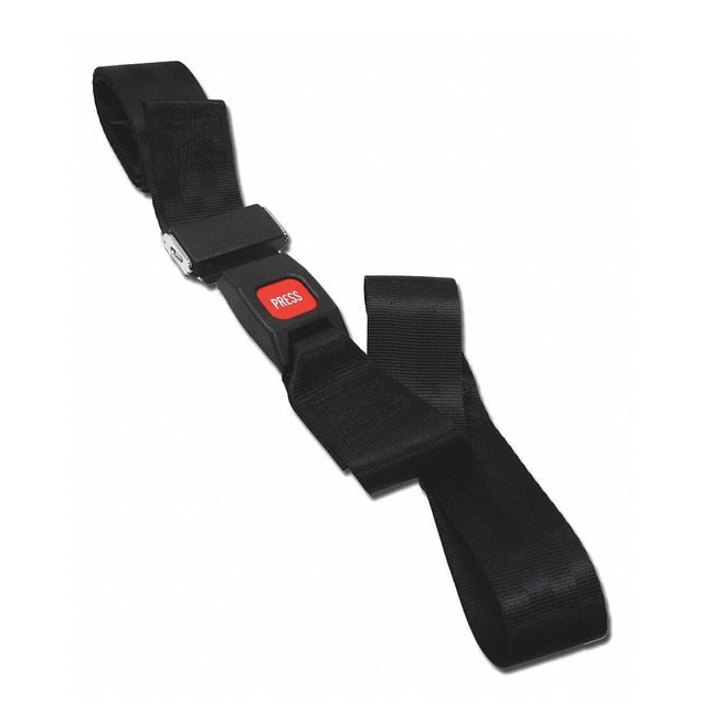 Dick Medical Supply-DMS Two Piece Strap w/ Metal Push Button Buckle & Loop Ends, 5′ Nylon-MedTech-1